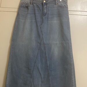 Denim Maxi Skirt